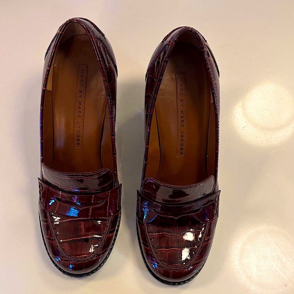 Marc By Marc Jacobs Burgundy Patent Leather Heels - Picture 4 of 15